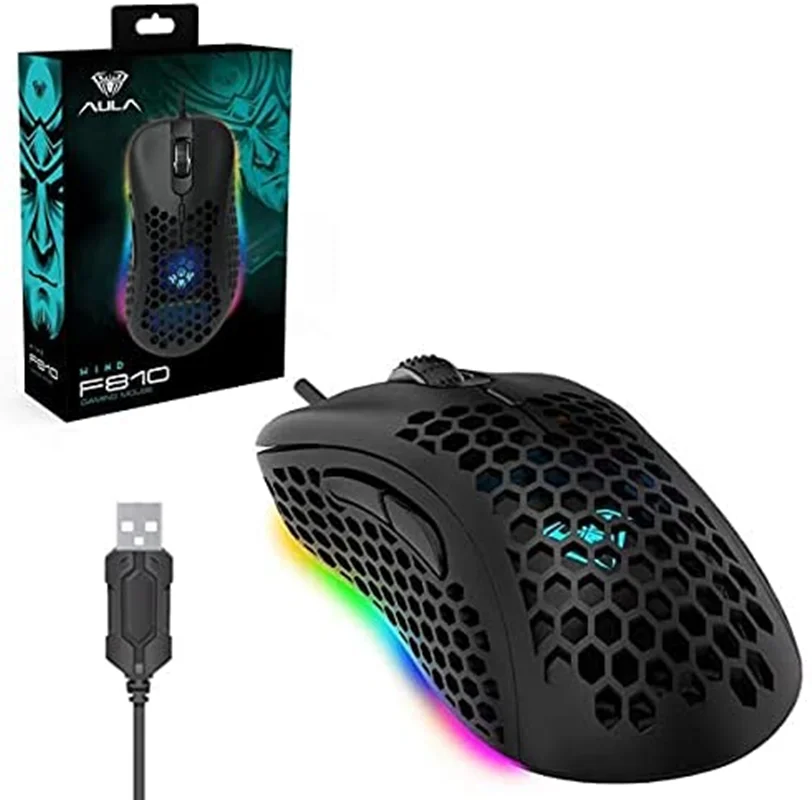 ماوس مخصوص بازی AULA Wind F810 ( 7 روز گارانتی تعویض )
